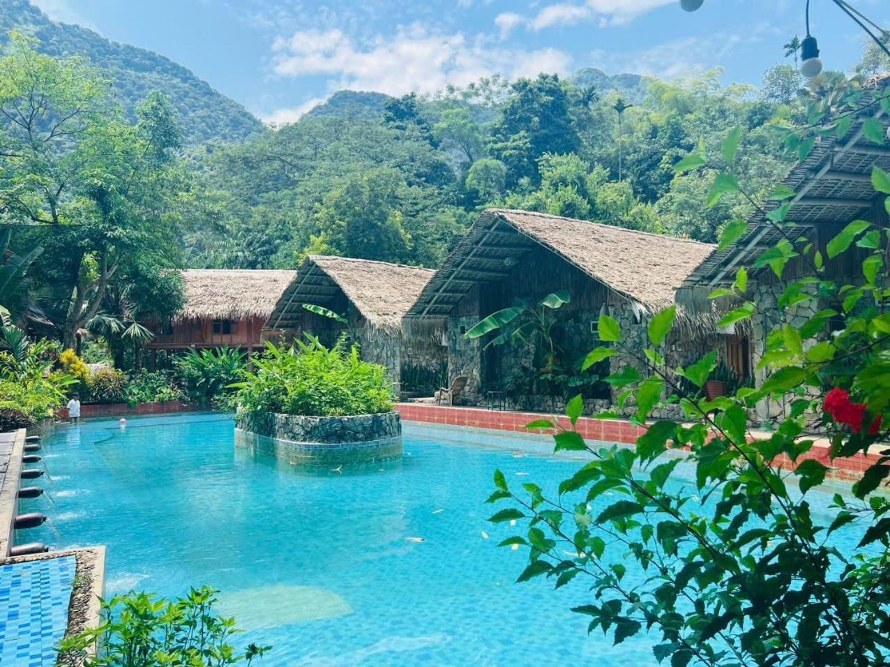Lepont Mu Waterfall Bungalow Hòa Bình Esterno foto