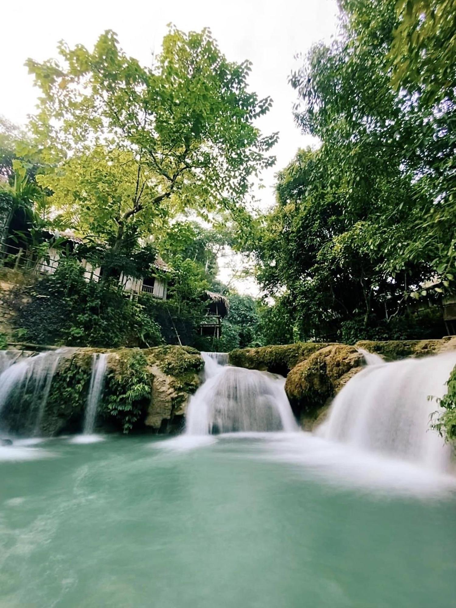 Lepont Mu Waterfall Bungalow Hòa Bình Esterno foto